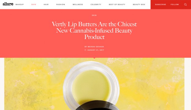 Vertly's Lip Butters are the Chicest New Cannabis-Infused Beauty Products